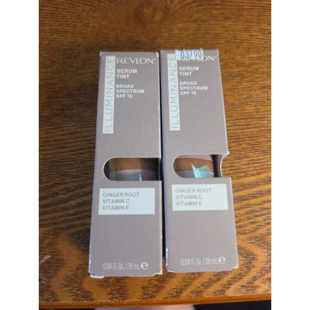 2 Revlon Illuminance Serum Tint Broad Spectrum SPF 15 New 0.94oz  28ml 517 Amber